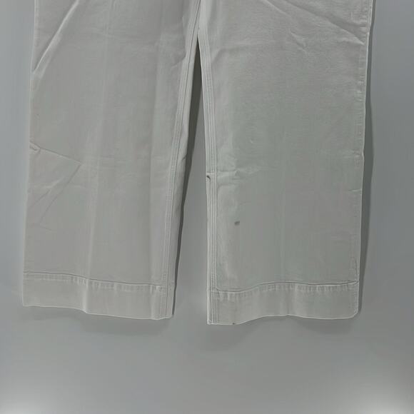 J. Crew Women's Wide Leg Trouser Jeans - White - 32 - New with tags Flawed - Picture 3 of 10